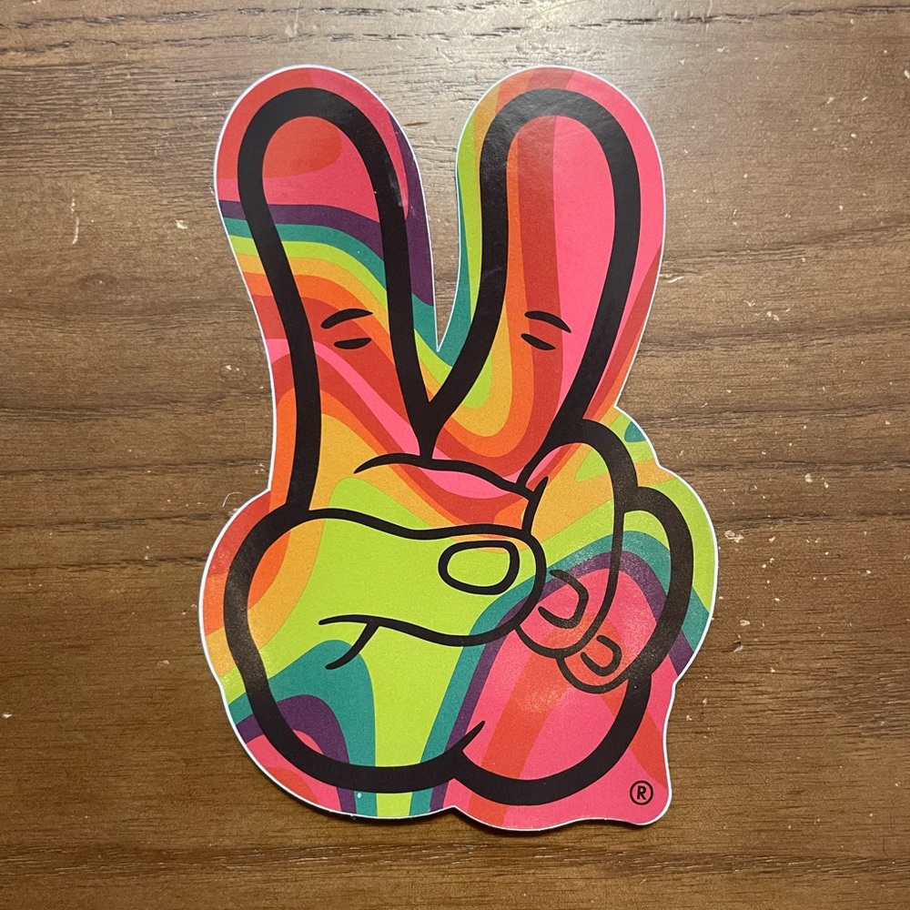 Dutch Bros Groovy Peace Sticker